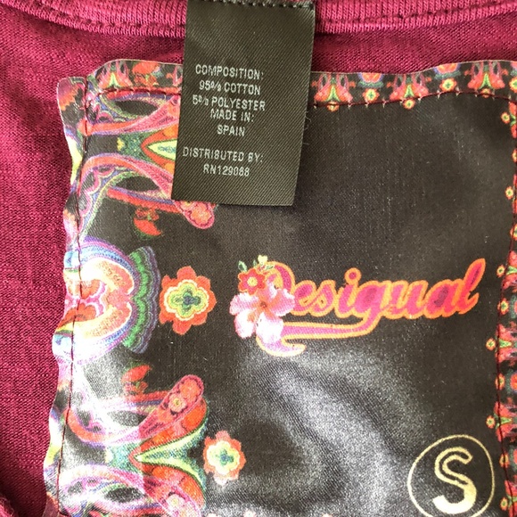 Desigual dress made in Barcelona V neck NWOT sz S - Picture 8 of 8